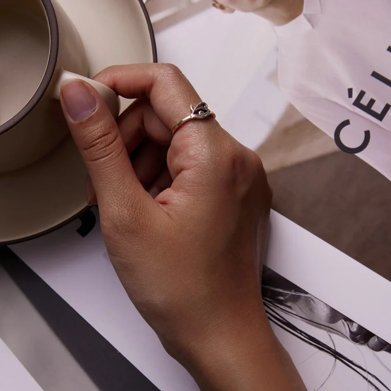 (image for) Pandora Style Eye of Horus Open Ring - SCR801 - View 5