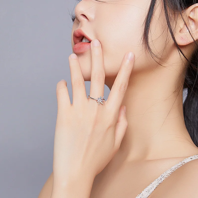 (image for) Pandora Style Fireworks Open Ring - BSR120 - View 6