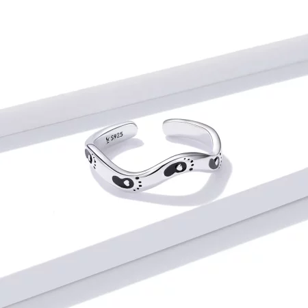 Pandora Style Footprint Open Ring - SCR712