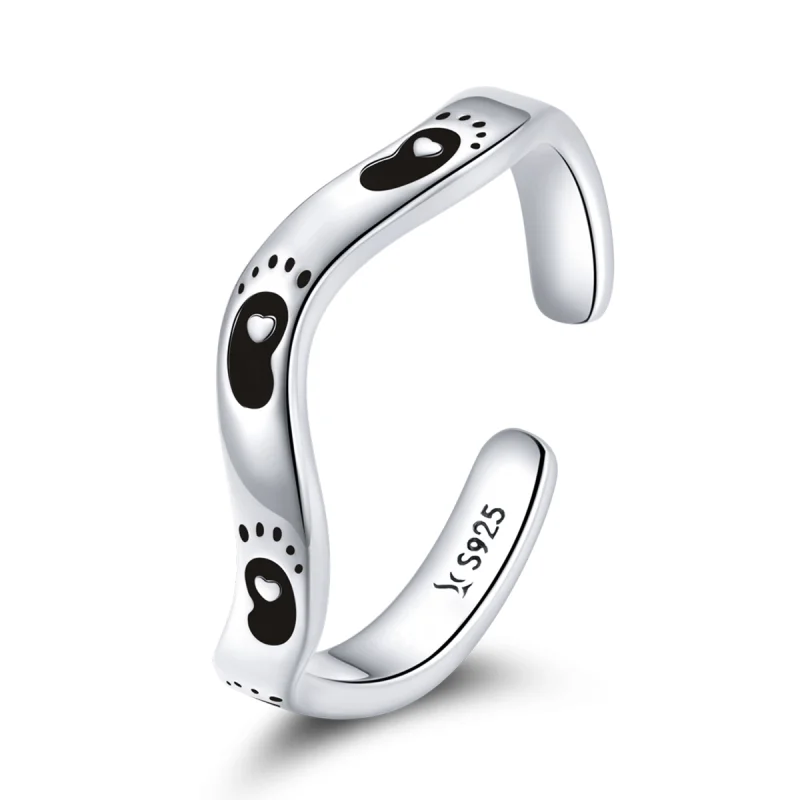(image for) Pandora Style Footprint Open Ring - SCR712 - Product Image
