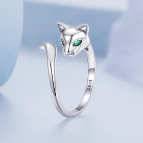 Pandora Style Fox Open Ring - BSR313 Pandora Style Fox Open Ring - BSR313