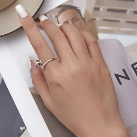 Pandora Style Fox Open Ring - BSR313