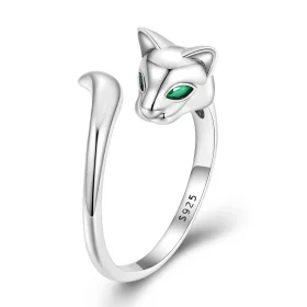 Pandora Style Fox Open Ring - BSR313 Pandora Style Fox Open Ring - BSR313