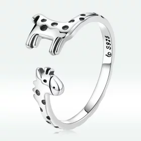 Pandora Style Giraffe Open Ring - BSR228 Pandora Style Giraffe Open Ring - BSR228