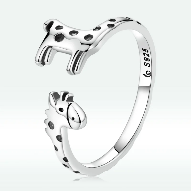 (image for) Pandora Style Giraffe Open Ring - BSR228 - Product Image