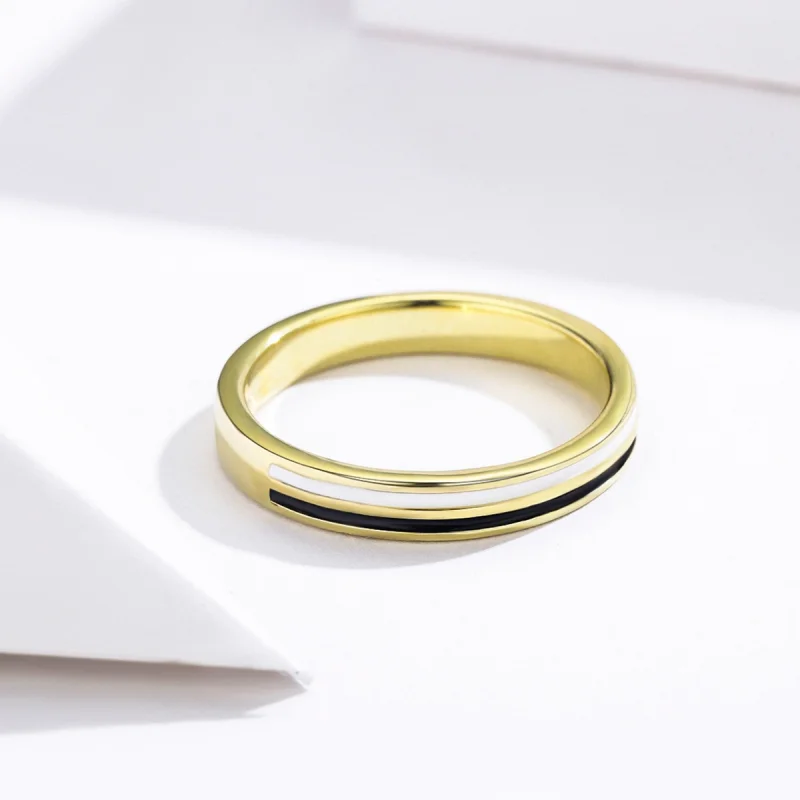 (image for) Pandora Style Gold-Plated Fashion Ring - SCR523 - View 5