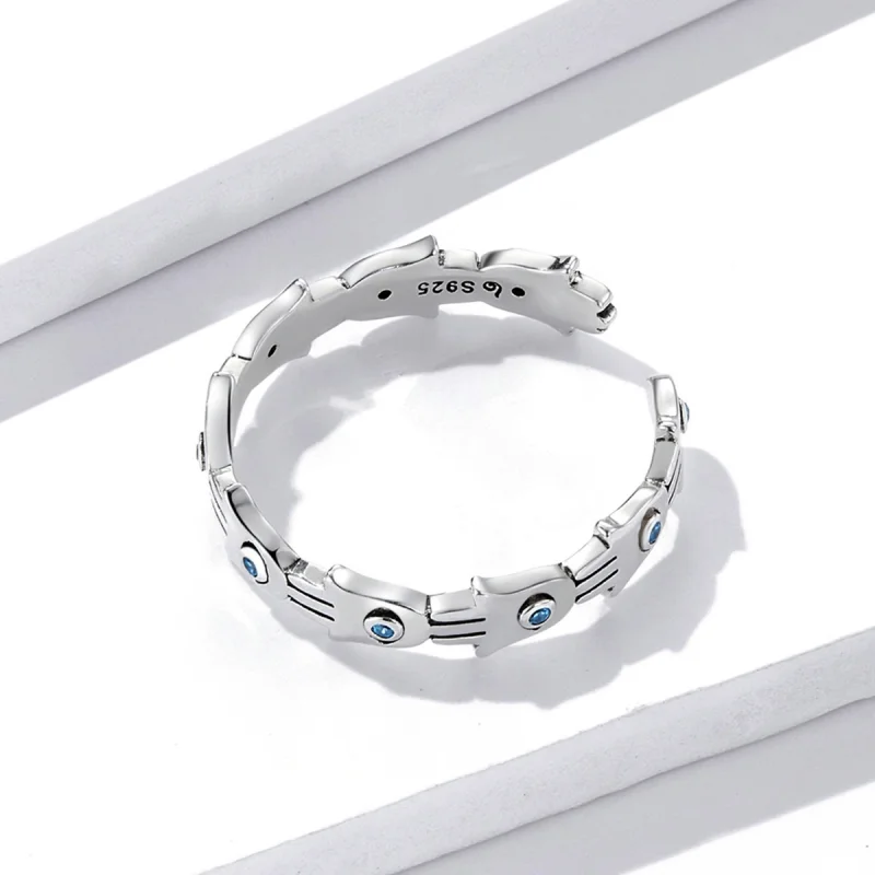 (image for) Pandora Style Hand of Fatima Open Ring - BSR237 - View 4