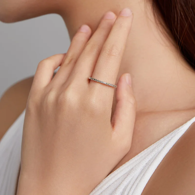 (image for) Pandora Style Honorable Queen Halo Ring - SCR740-YE - View 2