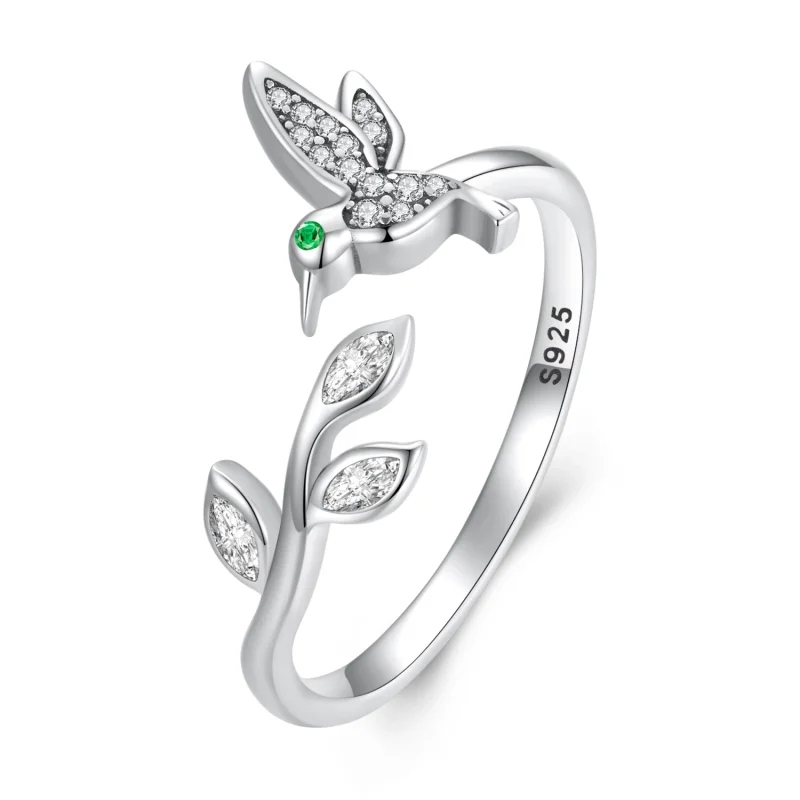 (image for) Pandora Style Hummingbird Open Ring - SCR871 - Product Image