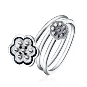 Pandora Style Lotus Pendant Open Ring - VSR054 Pandora Style Lotus Pendant Open Ring - VSR054