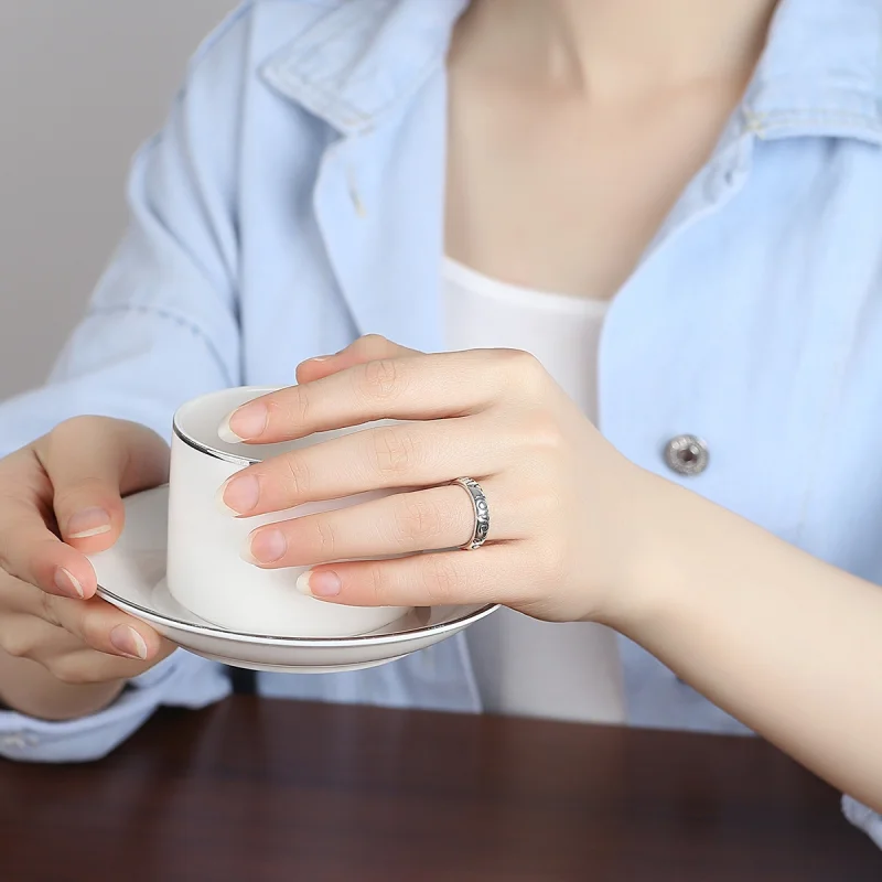 (image for) Pandora Style Love Couples Open Ring - VSR014 - View 7