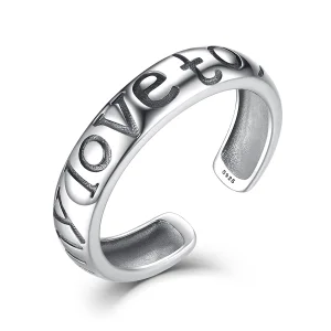 (image for) Pandora Style Love Couples Open Ring - VSR014