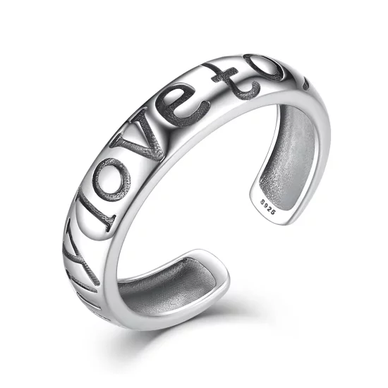 Pandora Style Love Couples Open Ring - VSR014
