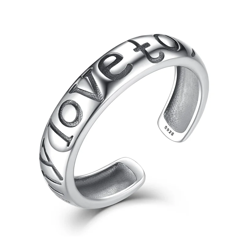 (image for) Pandora Style Love Couples Open Ring - VSR014 - Product Image