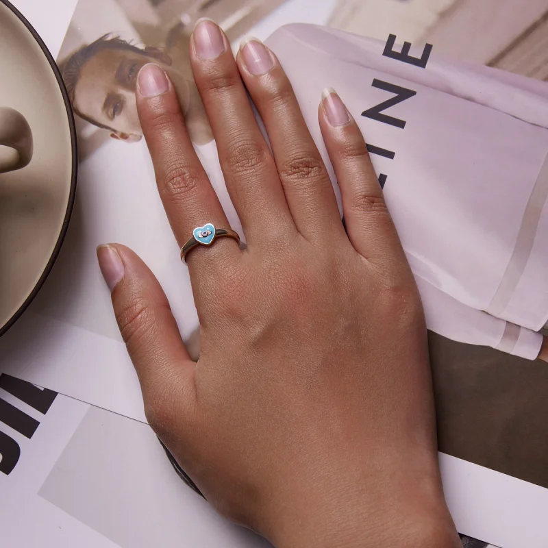 (image for) Pandora Style Love Devil Eyes Open Ring - SCR806 - View 6