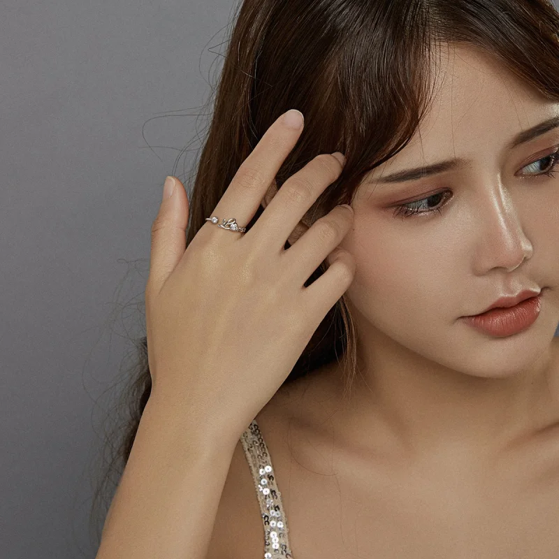 (image for) Pandora Style Love Open Ring - BSR146 - View 7