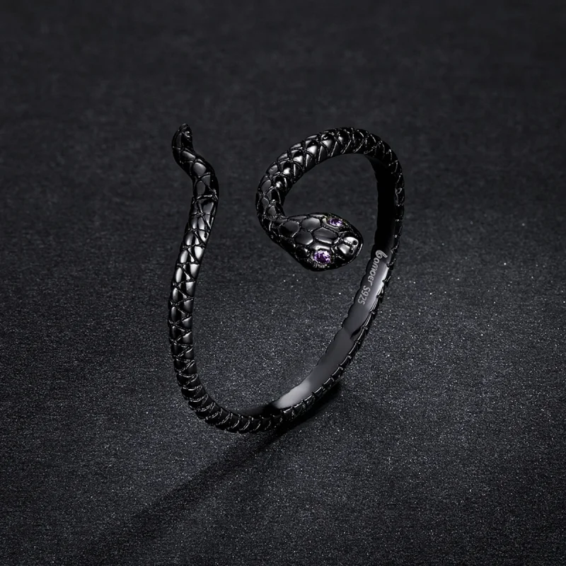 (image for) Pandora Style Mystic Snake Open Ring - BSR236 - View 5