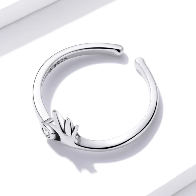 (image for) Pandora Style Ok Open Ring - BSR198 - View 3