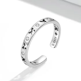 Pandora Style Openwork Butterfly Open Ring - SCR764 Pandora Style Openwork Butterfly Open Ring - SCR764