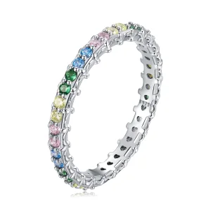 (image for) Pandora Style Pattern Color Zirconium Ring - BSR277-CF