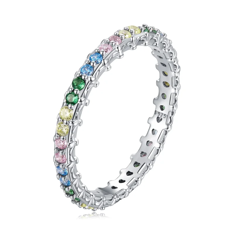 (image for) Pandora Style Pattern Color Zirconium Ring - BSR277-CF - Product Image