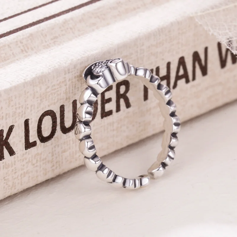 (image for) Pandora Style Queen Laurel Wreath Open Ring - VSR142 - View 5