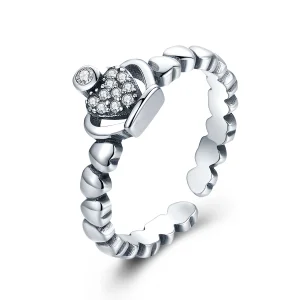 (image for) Pandora Style Queen Laurel Wreath Open Ring - VSR142