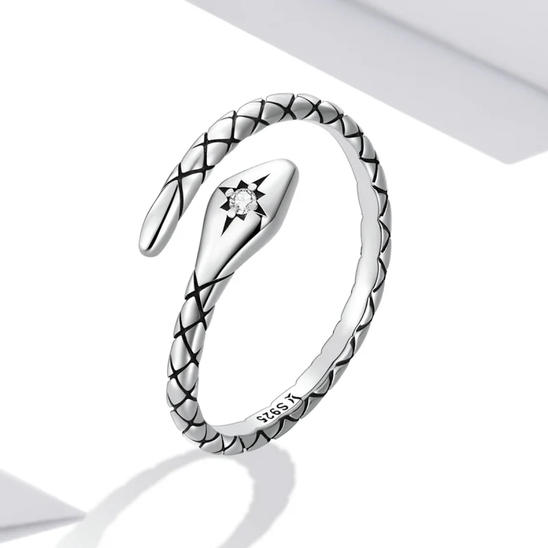 (image for) Pandora Style Retro Spirit Snake Open Ring - SCR798 - View 2