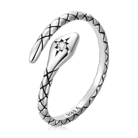 Pandora Style Retro Spirit Snake Open Ring - SCR798