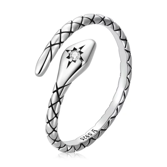Pandora Style Retro Spirit Snake Open Ring - SCR798