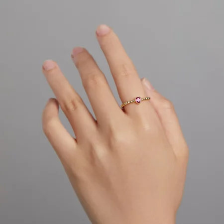 Pandora Style Rose Water Drop Ring - SCR745