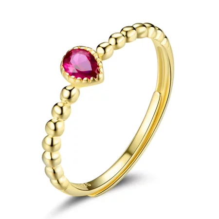 Pandora Style Rose Water Drop Ring - SCR745