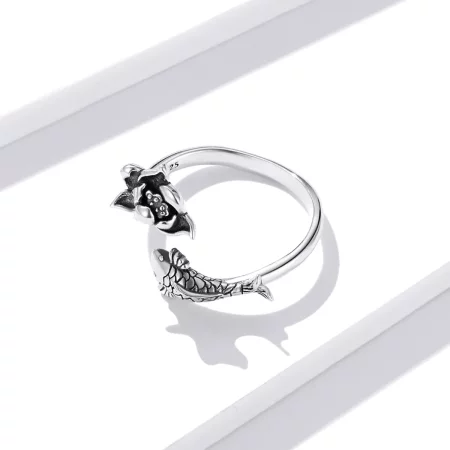 Pandora Style Ruffled Koi Open Ring - BSR201