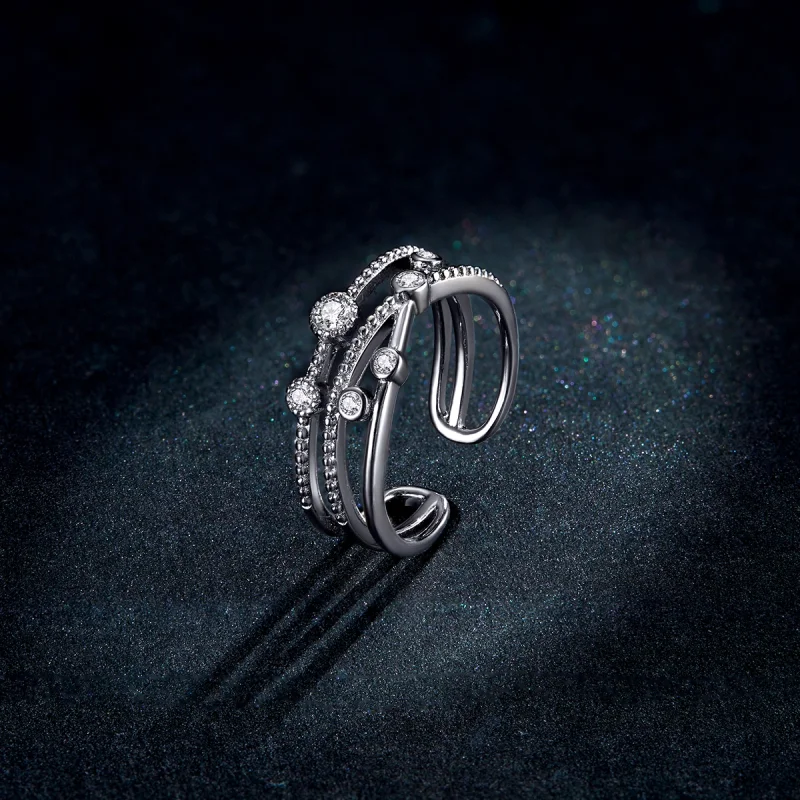 (image for) Pandora Style Shine Star Open Ring - BSR162 - View 5