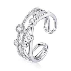 Pandora Style Shine Star Open Ring - BSR162