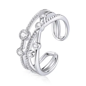 (image for) Pandora Style Shine Star Open Ring - BSR162