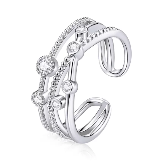 Pandora Style Shine Star Open Ring - BSR162