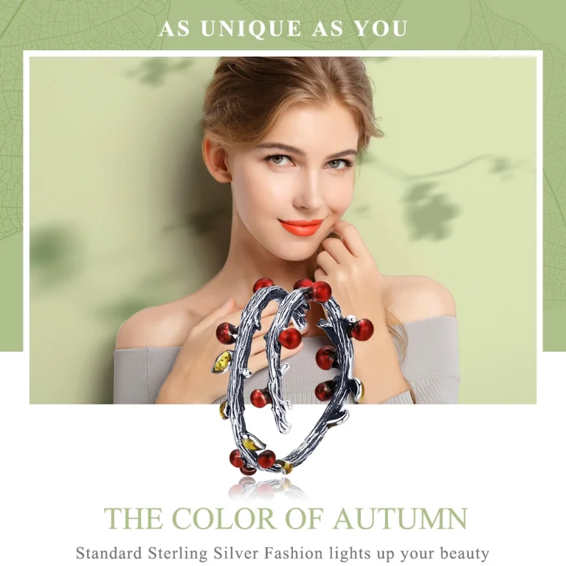 (image for) Pandora Style Silver Autumn Colors Open Ring - SCR442 - View 2