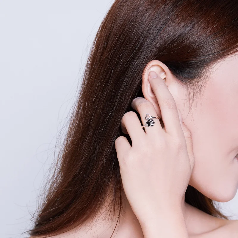 (image for) Pandora Style Silver Cat Claws Open Ring - SCR584 - View 7