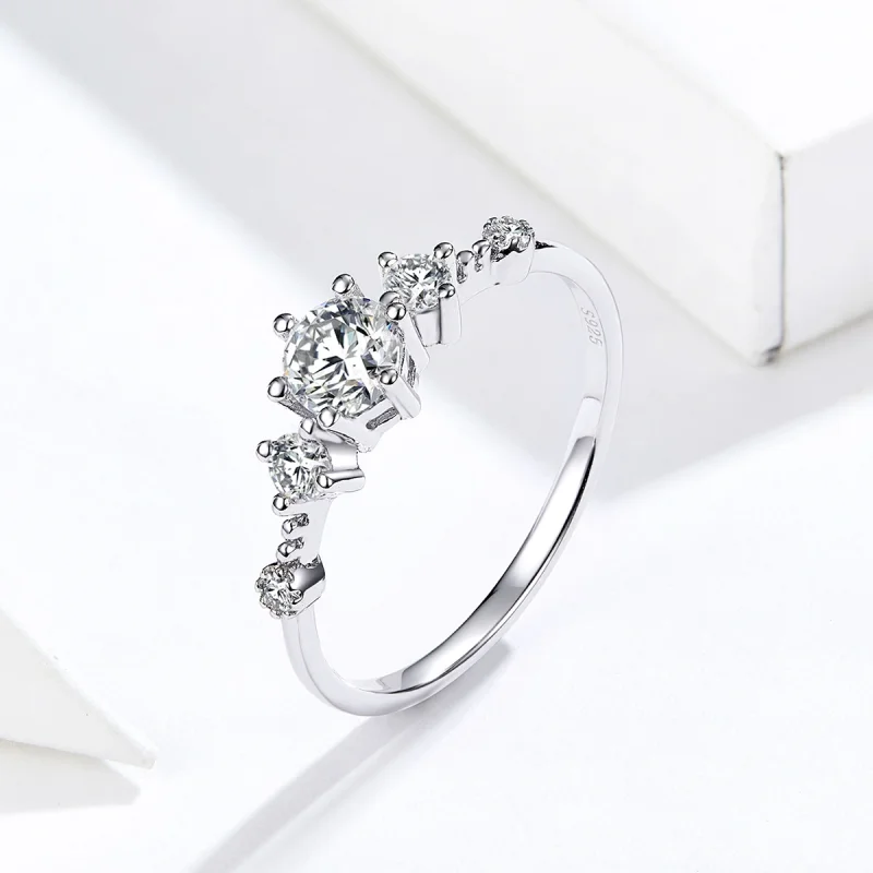 (image for) Pandora Style Silver Cherise Ring - SCR568 - View 3