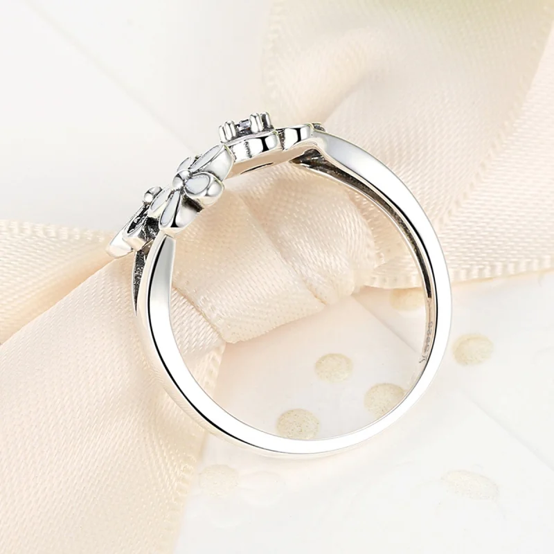 (image for) Pandora Style Silver Cherry Blossom Ring - SCR004 - View 3