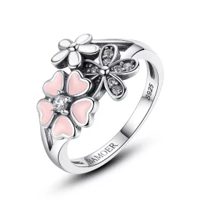 Pandora Style Silver Cherry Blossom Ring - SCR004 Pandora Style Silver Cherry Blossom Ring - SCR004