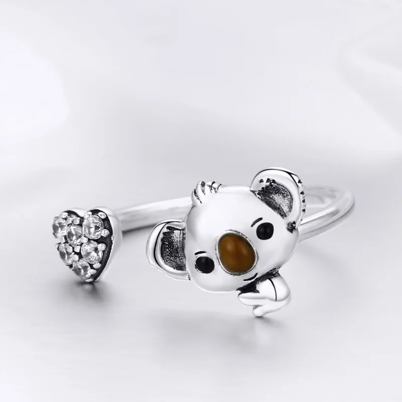 (image for) Pandora Style Silver Cute Fairy Ring - SCR355 - View 5