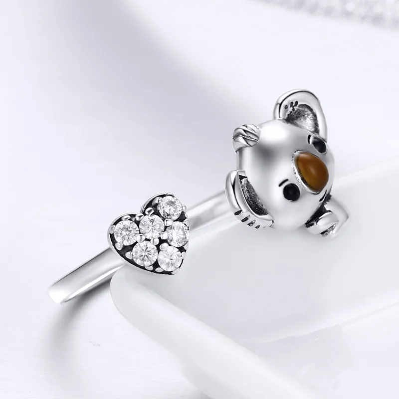 (image for) Pandora Style Silver Cute Fairy Ring - SCR355 - View 6