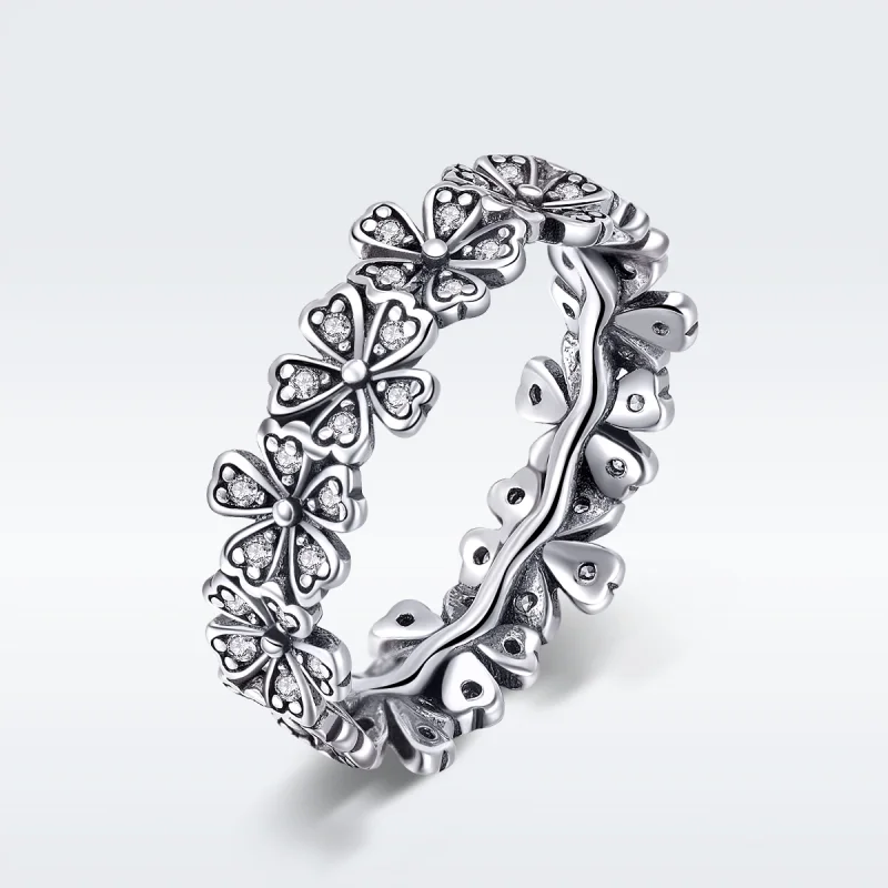 (image for) Pandora Style Silver Daisy Flower Ring - SCR397 - Product Image