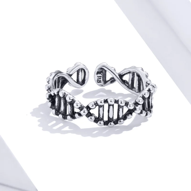 (image for) Pandora Style Silver DNA Open Ring - SCR643 - View 3