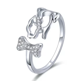 Pandora Style Silver Dog's Company Ring - SCR416 Pandora Style Silver Dog's Company Ring - SCR416