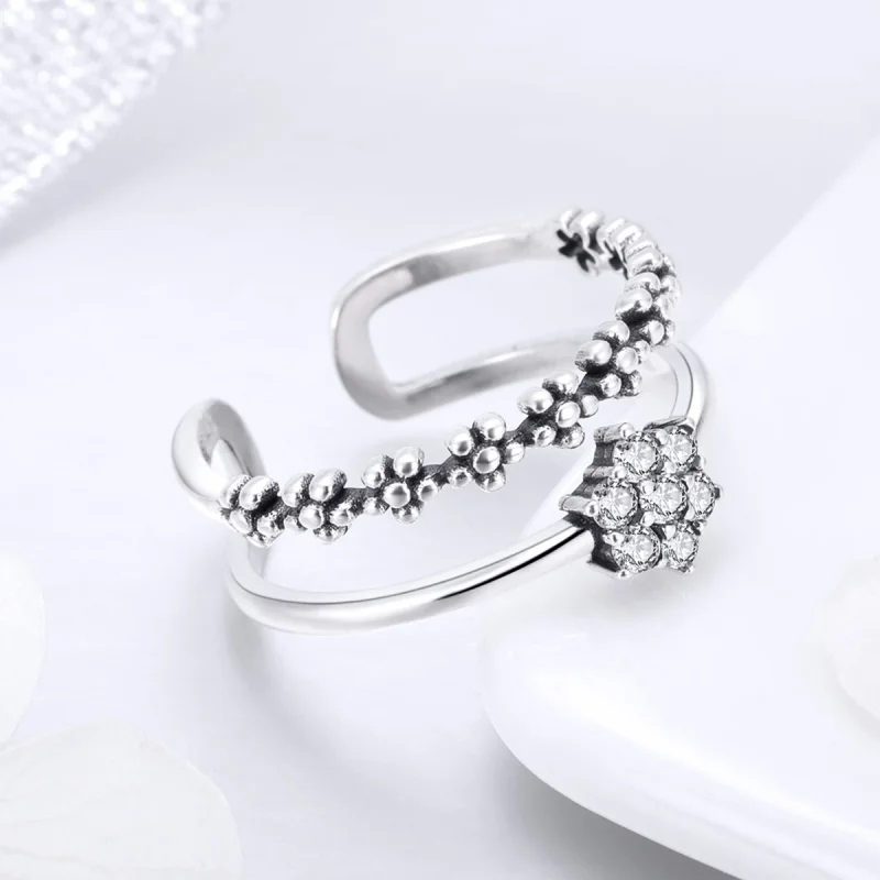 (image for) Pandora Style Silver Elegant Temperament Ring - SCR428 - View 7