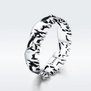 (image for) Pandora Style Silver Elephant Family Ring - SCR344