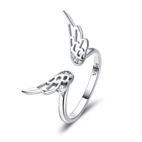 Pandora Style Silver Elf Wings Ring - SCR457 Pandora Style Silver Elf Wings Ring - SCR457